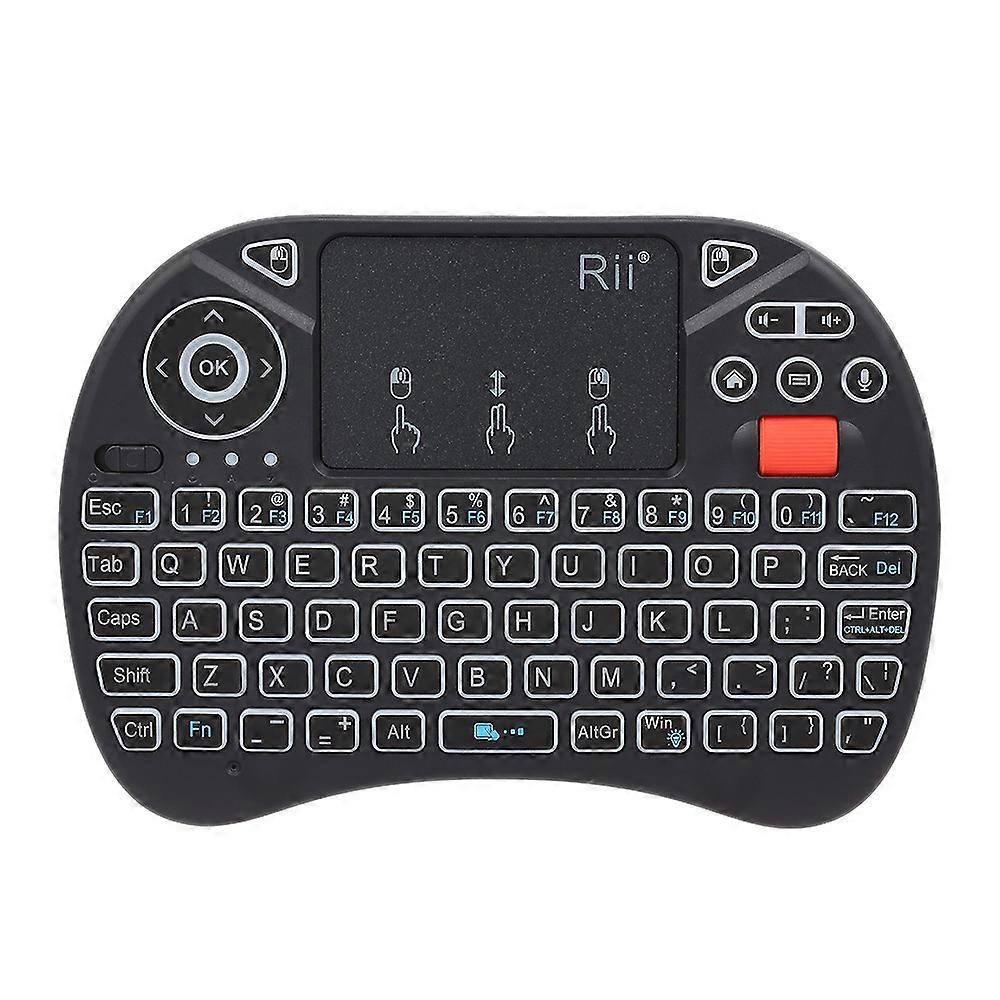 Rii X8 Plus 2.4GHz Backlit Wireless Keyboard Touchpad Mouse Voice Input Handheld Remote Control for Android TV BOX Smart TV PC
