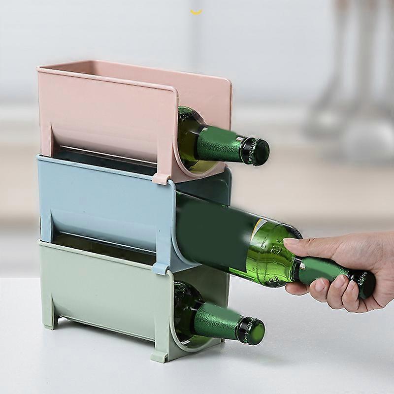 Refrigerator U-Shaped Can Stack Wine Rack Beers Beverage Can Storage Rack for Home Fridge Organizer