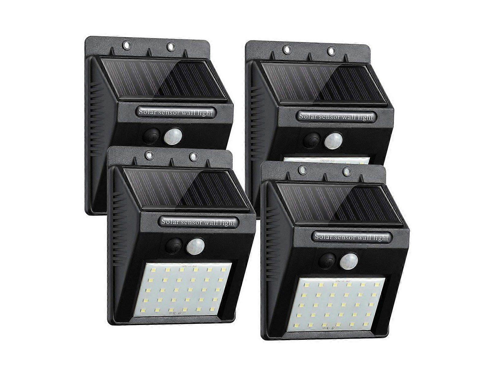 4 Pack 30 LEDS Motion Sensor Solar Lights Wall Lamp
