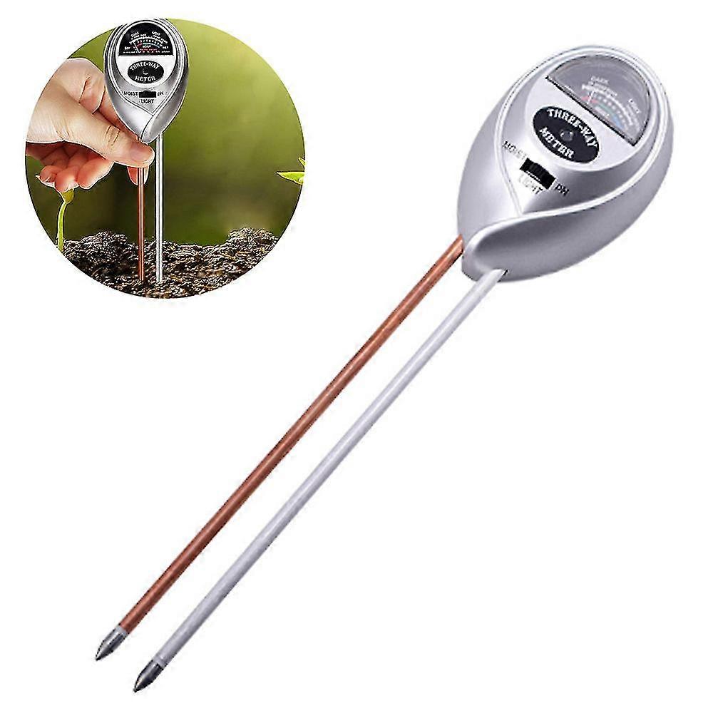 Soil Tester,3-in-1 Soil Test Kit With Moisture,light And Ph Test,soil Moisture Meter,great For Garden, Lawn, Farm, Indoor & Outdo