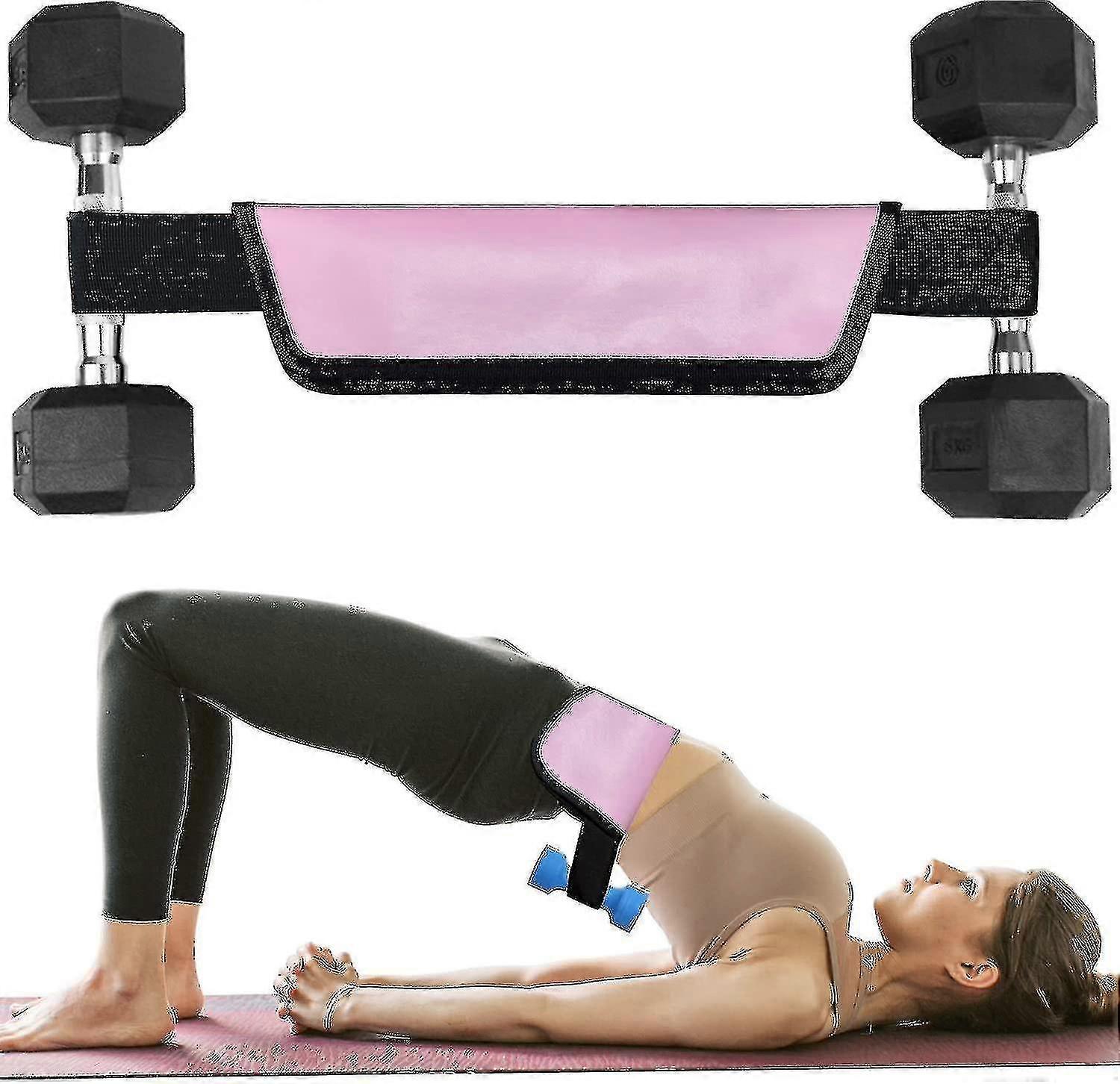 Hip Thrust Belt For Dumbbells Kettlebells, Booty Belt For Hip Thrust, Hip Belt Pad For Squats, Glute Bridges