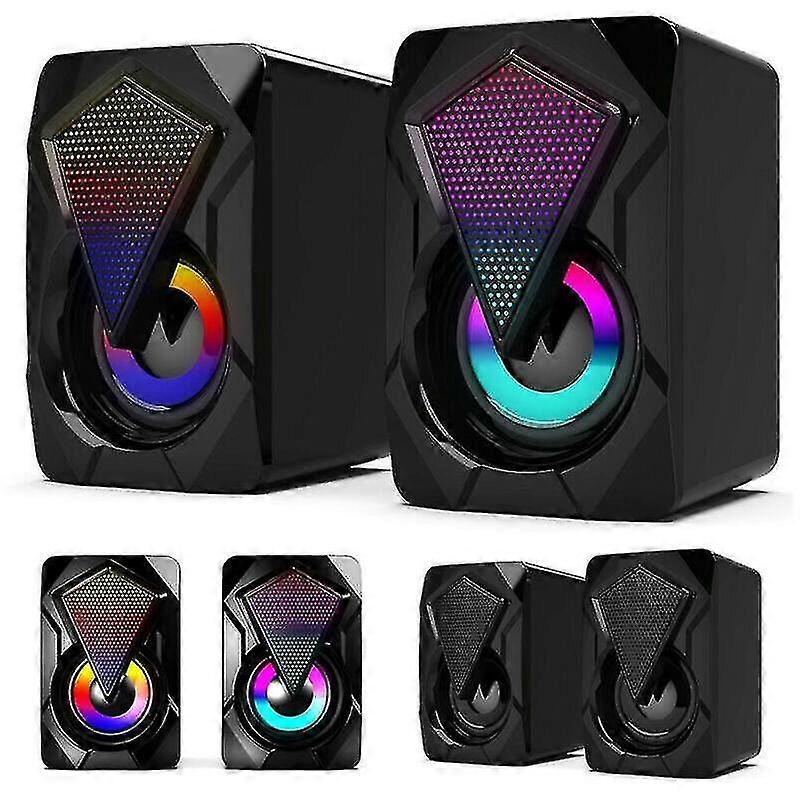 Computer Stereo Speakers Powered 3.5mm Mini Jack Portable