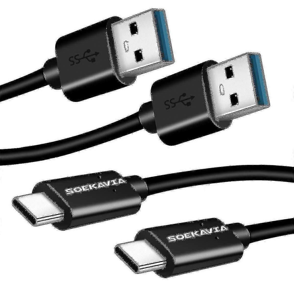 2 Pack 3.2ft Usb C To Usb 3.0 Cable