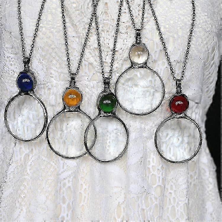 Collier de loupe Cadeau, Lecture Loupe Loupe Pendentif Collier Pour Personnes Âgées, Loupe Pour Livres, Journaux, Lecture Bijoux