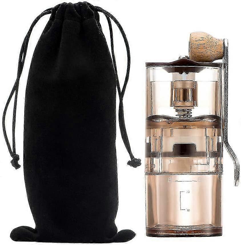 Manual Coffee Grinder Transparent 9 Gears Adjustable Transparent Bean Warehouse