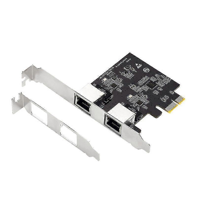 Pcie Dual Gigabit Ethernet Controller Card Rtl8111h Chips Server Network 2 Rj45 Port Lan Adapter Zc