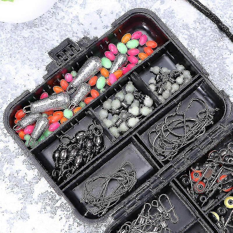 Portable Fishing Accessory Set Plastic Storage Mini Utility Lures Fishing Kit Multifunctional Fishing Parts Package