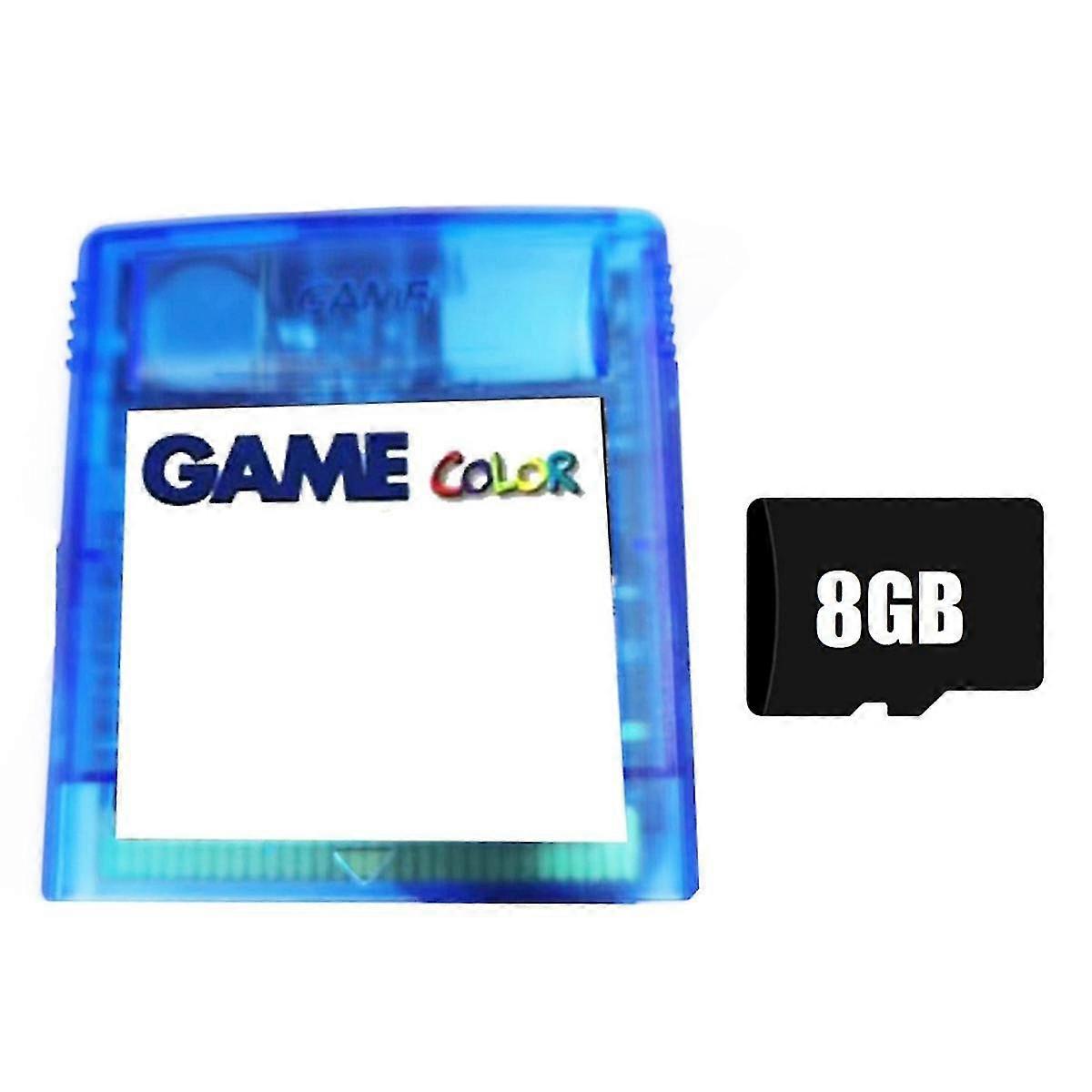 2000 In 1 Game For Gb Gameboy Color Retro Collection With One Button Reset Function Transparent Blue