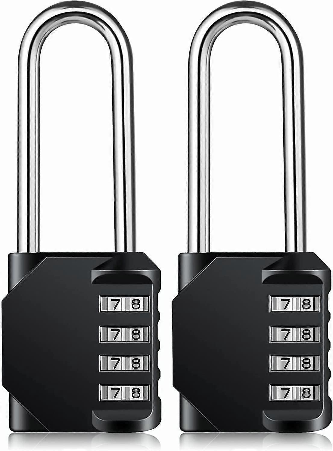 2 Pack Combination Padlock Heavy Duty Lock - Weatherproof Padlock