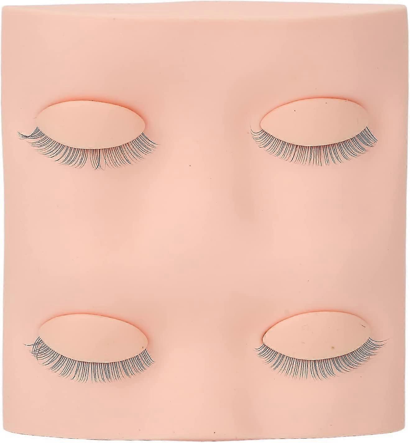 Eyelashes Extension Mannequin Head With Removable Eyelids Simulation Design Silicone Makeup Practice Face For Makeup Training