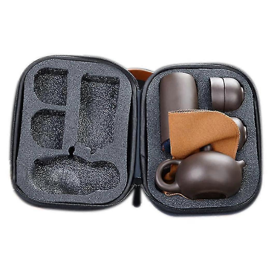 Creative Purple Clay Ceramic Cup Kung Fu Tea Set Cup Portable Set