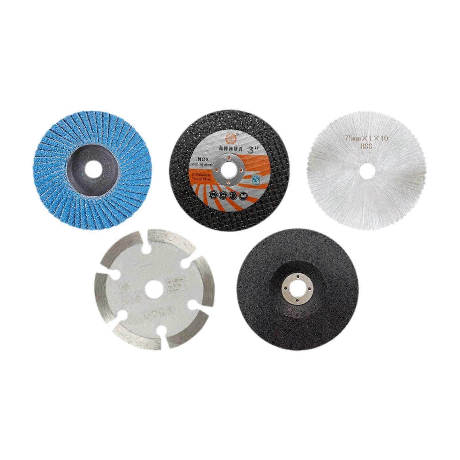 5 Pieces Angle Grinder Cutting Discs Tool Accessories Kits for Angle Grinder