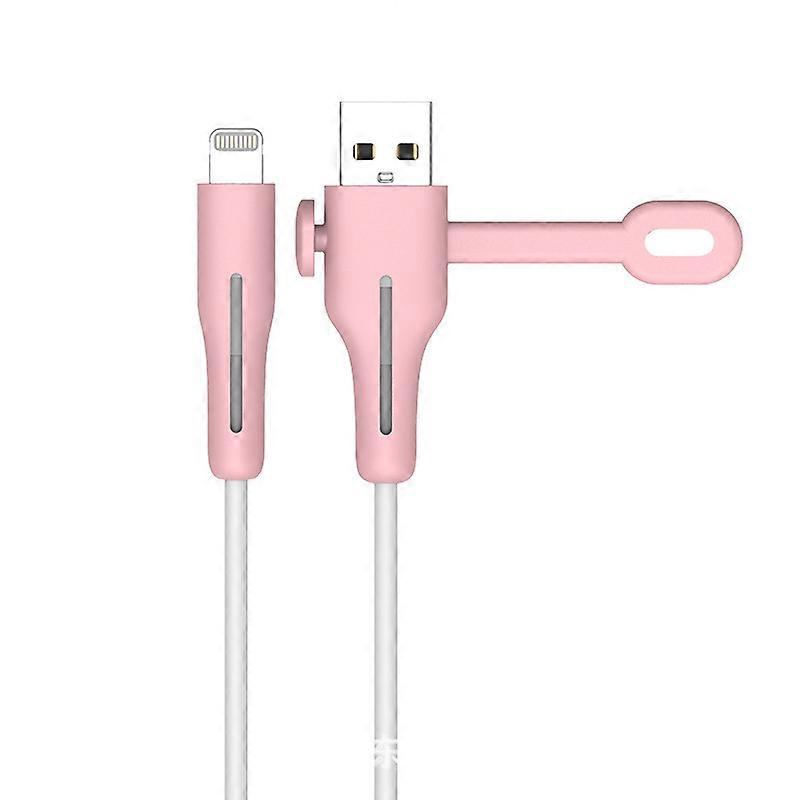 Cable Protector - Lightning 2-piece Pink