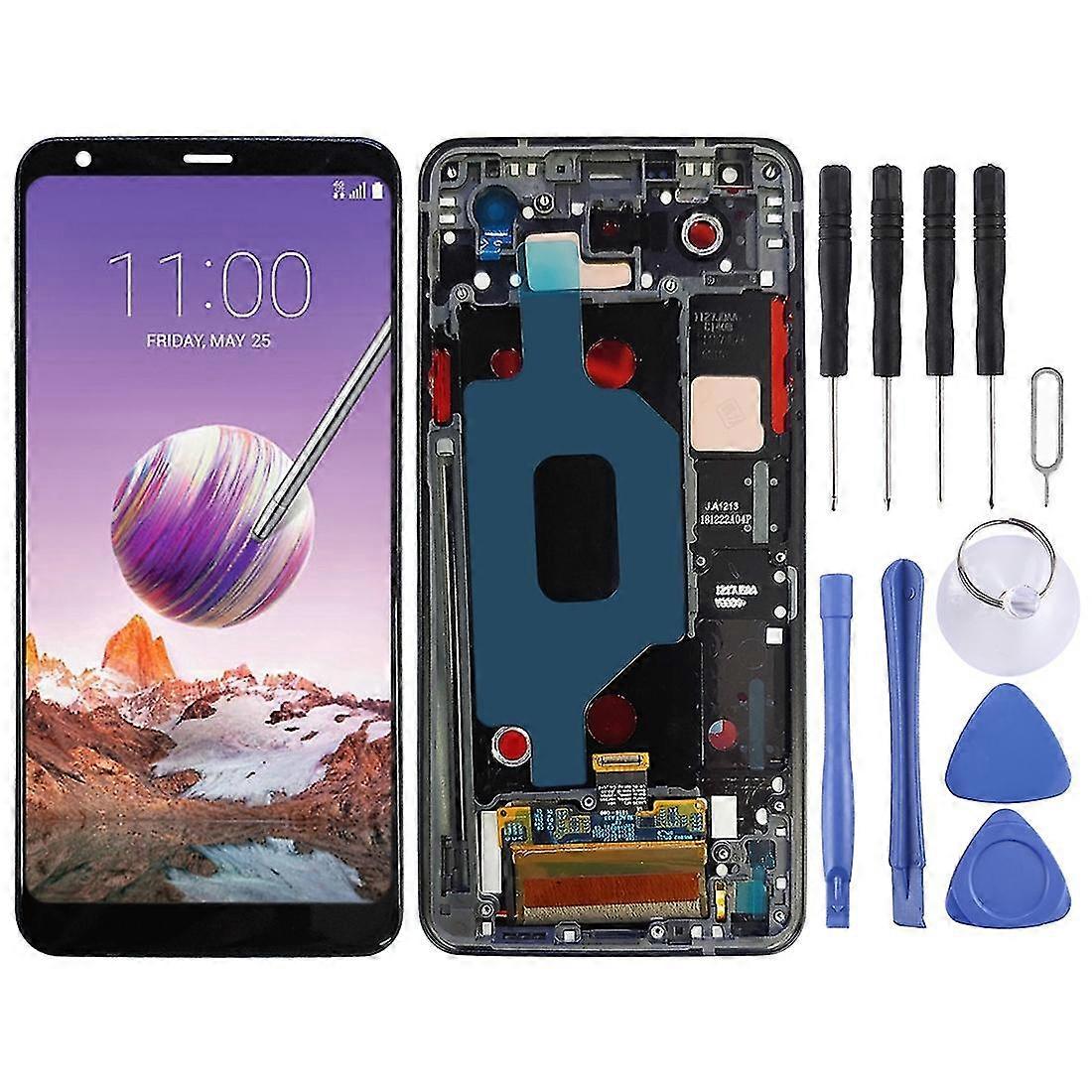 TFT LCD Screen for LG Stylo 4 / Q Stylo 4 / Q710 / Q710MS / Q710CS Digitizer Full Assembly with Frame(Black)-ZC
