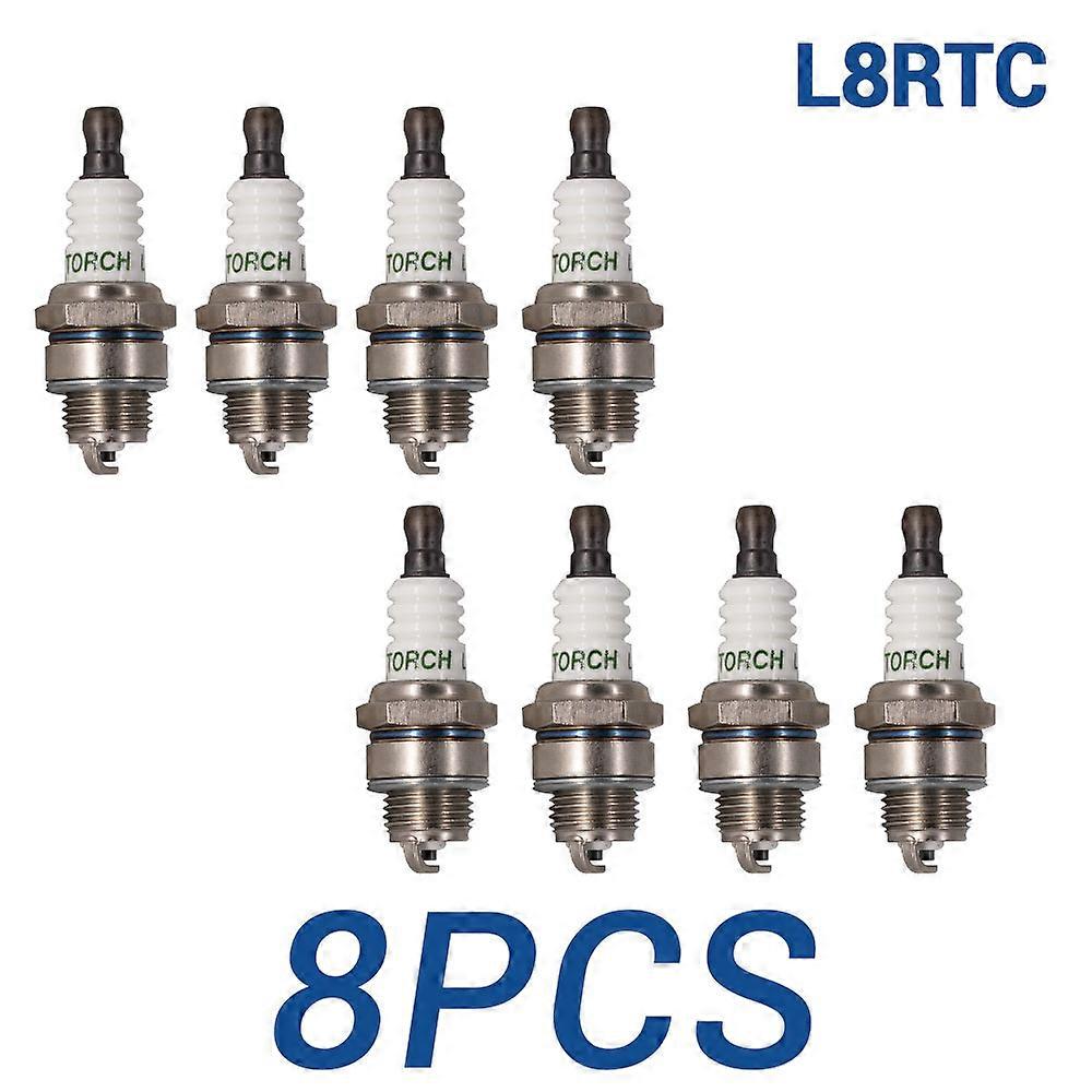 2-8PCS Solid Terminal Candles Replace for BPMR8Y BPM8Y Champion RCJ6Y Brisk PR15YC Kawasaki 920702115 Spark Plugs TORCH L8RTC