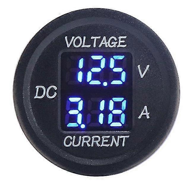 Dc 9v to 48v 0-10a digital voltmeter ammeter voltage current meter led display for 12v 24v electric motorcycle car blue