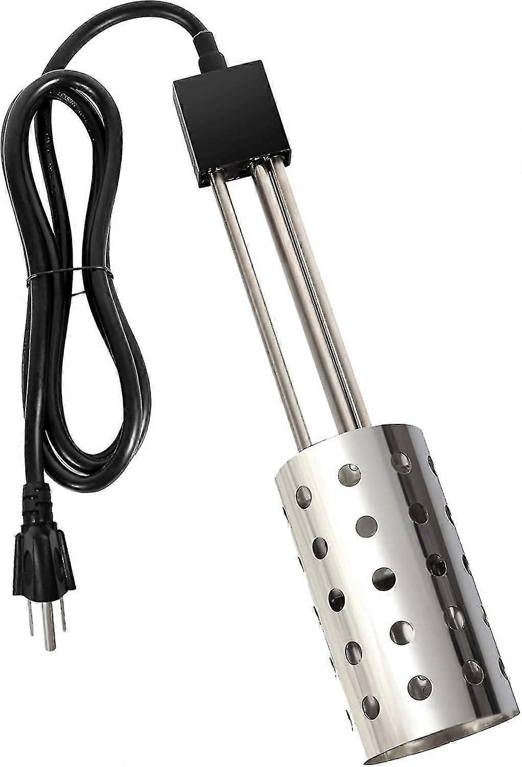 1500w Immersion Heater, Bucket Water Heater With 304 Stainless-steel Guard, Submersible Bucket Heater With Thermostat And Auto Shutoff, Perfect For H