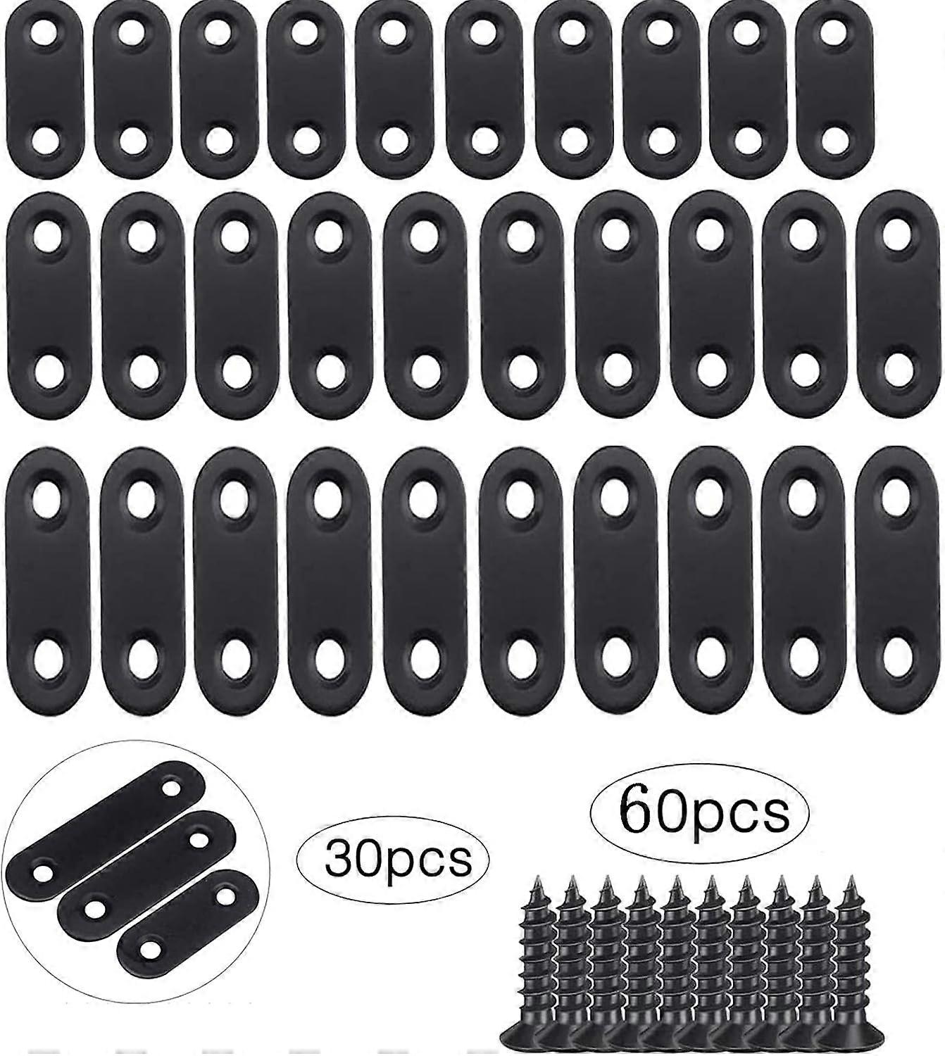 Flat Straight Brackets, Stainless Steel Plated Flat Corner Braces, Joint