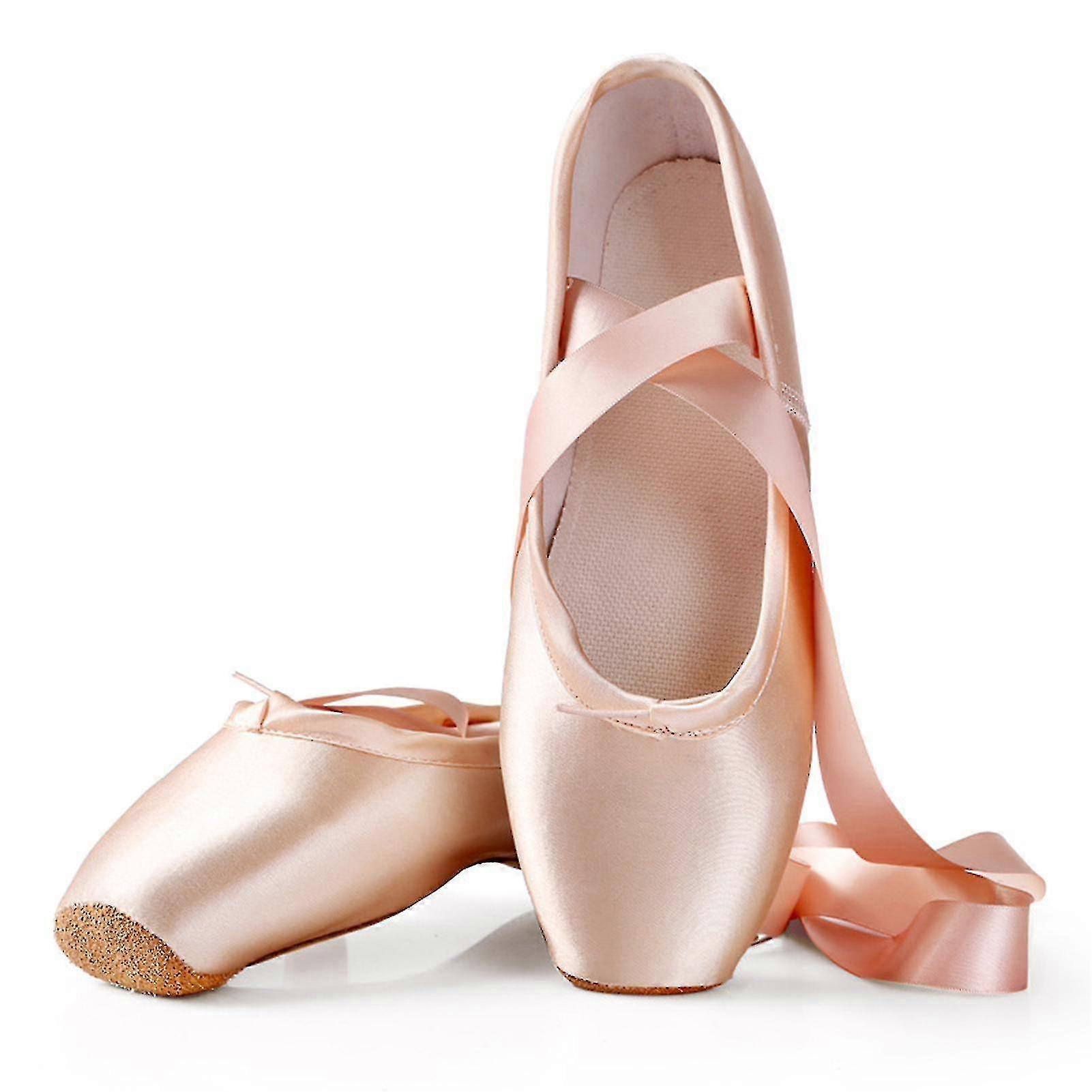 Ballerines pour femmes - Pointes en satin à lacets pour les amateurs de danse classique