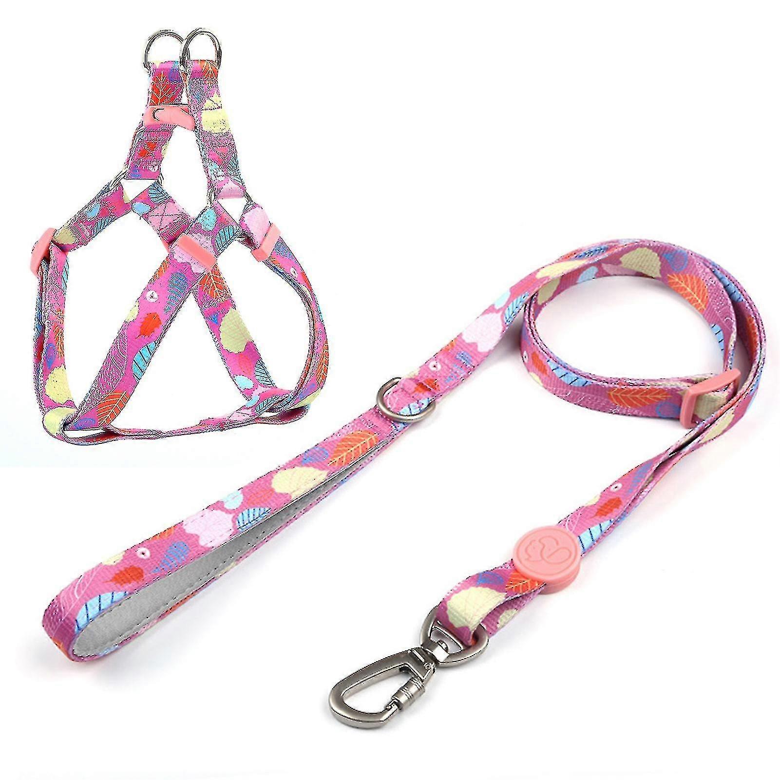 Vest Chest Strap Explosion Proof Adjustable Polyester Walking Dog Safety Leashes For Puppy