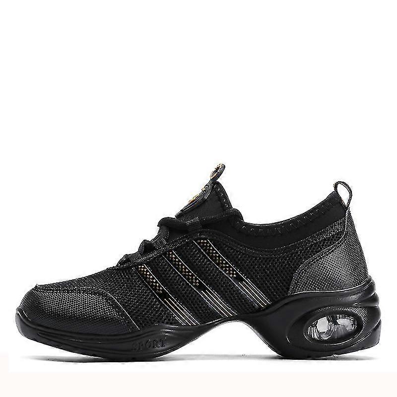 Zapatillas de baile para mujeres con suela dividida zapatos de jazz para niños adultos con cordones de práctica