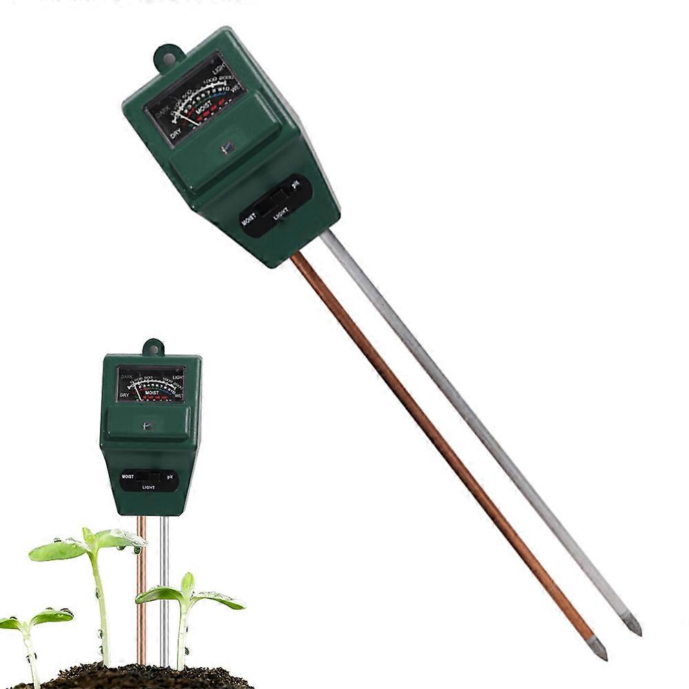 3-in-1 Soil Tester, Soil Moisture/Light/pH Meter, Gardening Farm Lawn Test Kit Tool, Digital Plant Probe, Sunlight Tester Water Hydrometer for Indoor