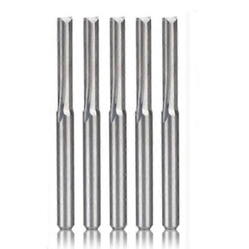 5pcs Two Flutes Spiral Carbide Mill Tool Cutters For Cnc Router, Compression Wood End Mill Cutter B