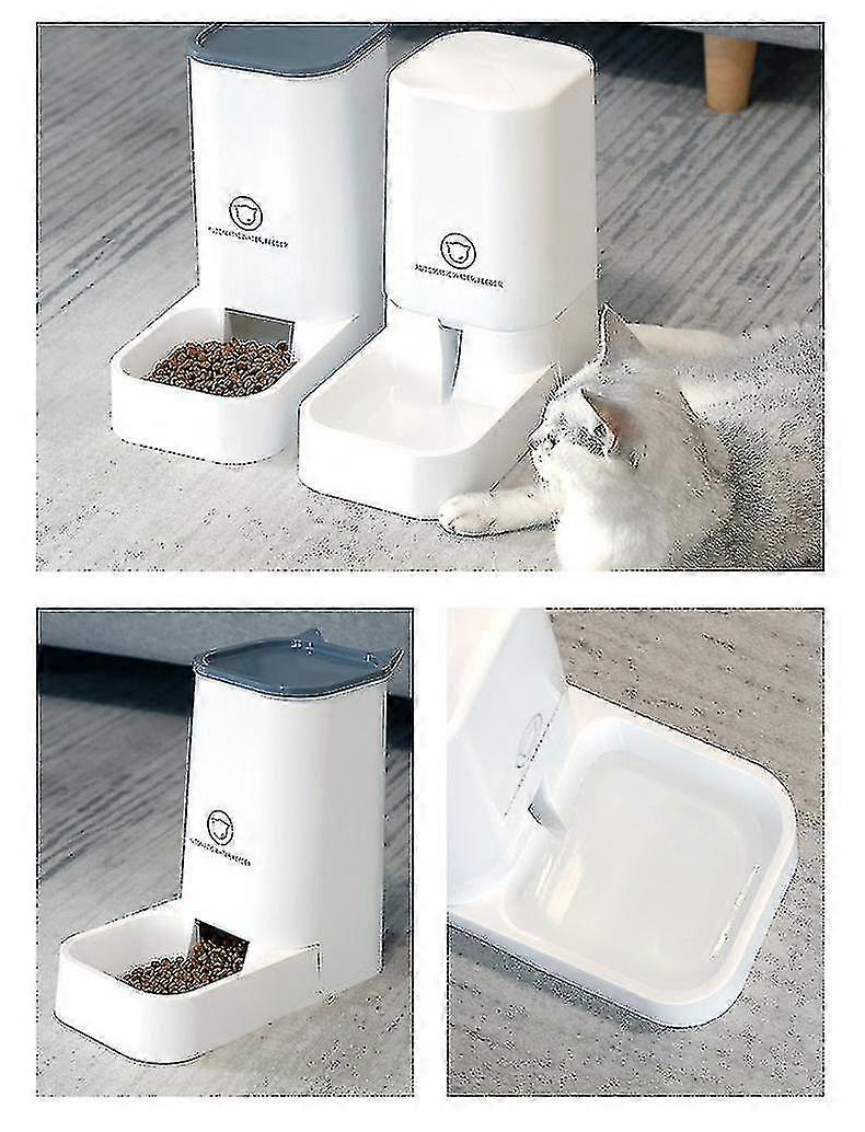 Automatischer Tierfutter und Wasserfütterer Liefert Automatischer Futterautomat Katze Trockenfutter Hund Wasser Schüssel Futtersatz Automatischer Haustier Futterautomat Wasserspender