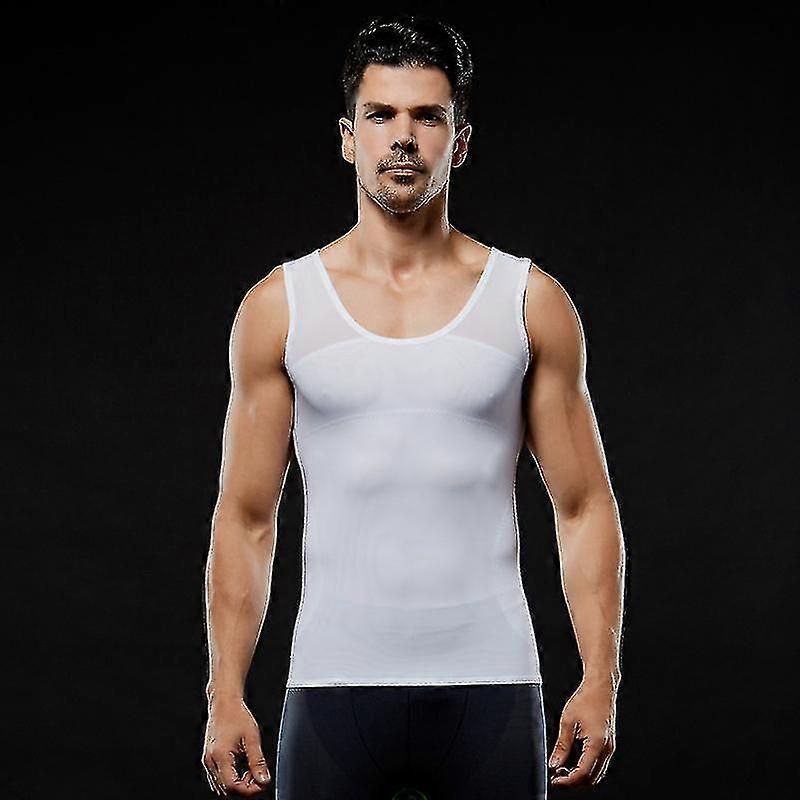 الرجال التخسيس الجسم المشكل الخصر مدرب البطن ضغط سترة جيم قمم