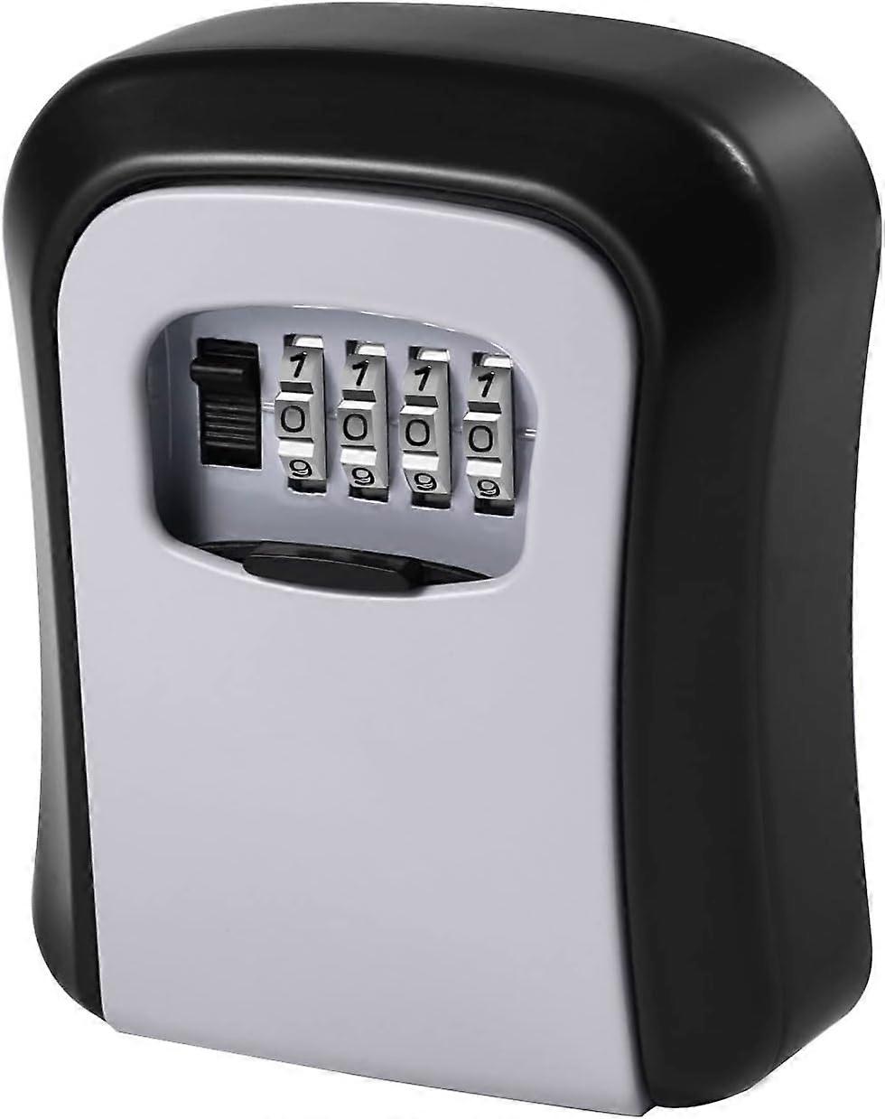 Key Lock Box for Outside, Hide a Key Outdoor Waterproof, Combination Lockbox for House Keys with Code, Key Safe Wall Mounted for Home, Office, Garage,