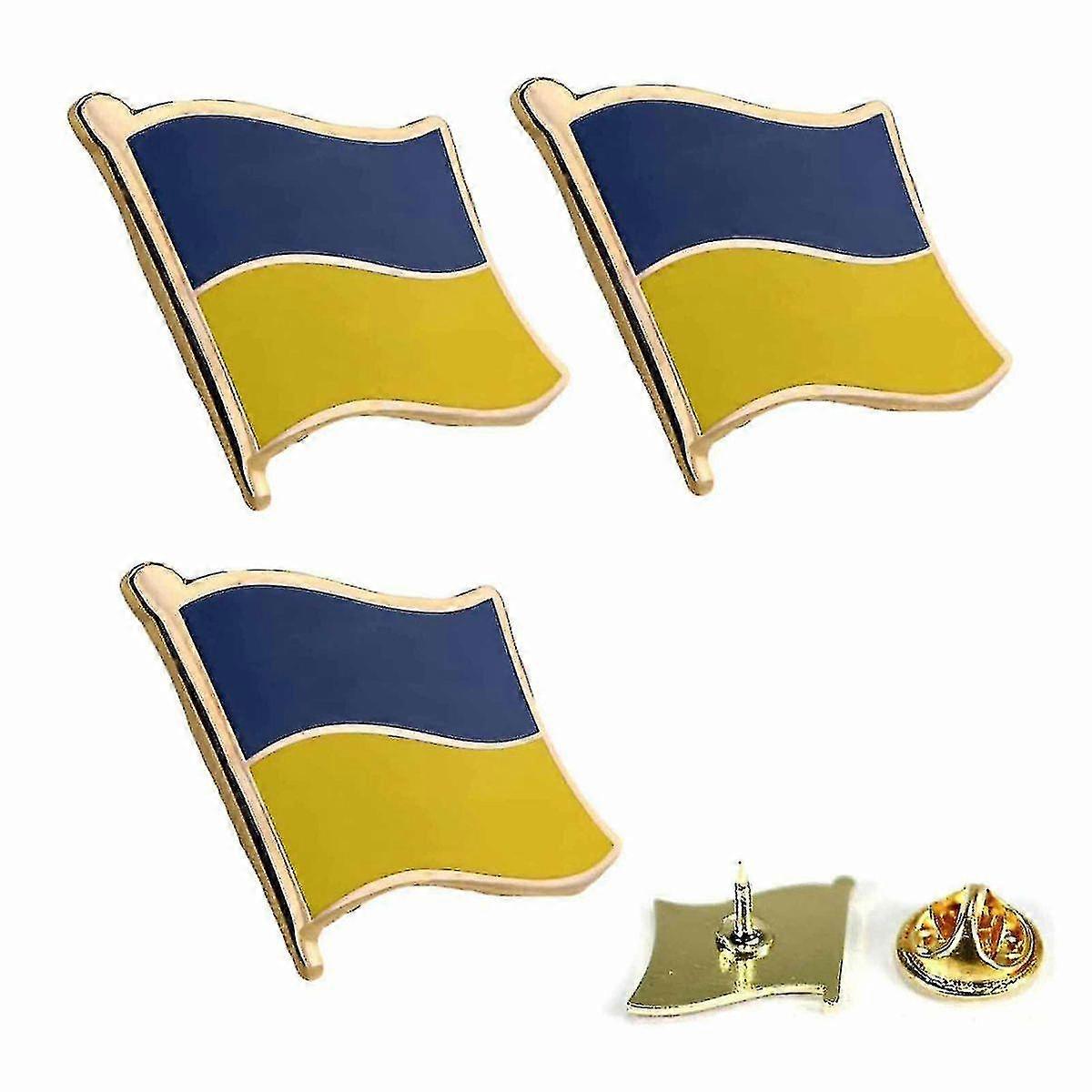 Ukraine Flag Pin For Jackets, Backpack, Hats