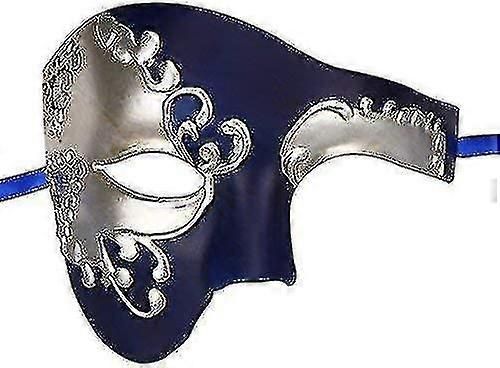 Vintage Design Half Face Men"s Phantom Of The Opera Venetian Carnival Masquerade Mask-c
