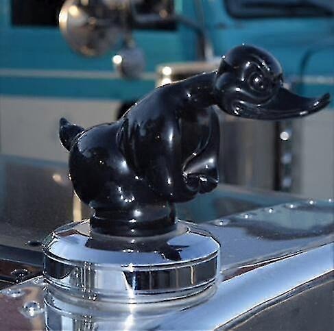Angry Duck Hood Ornament, Alloy 3d Funny Duck Hood Ornament Car Bonnet Ornament Angry Rubber Duck Decoration