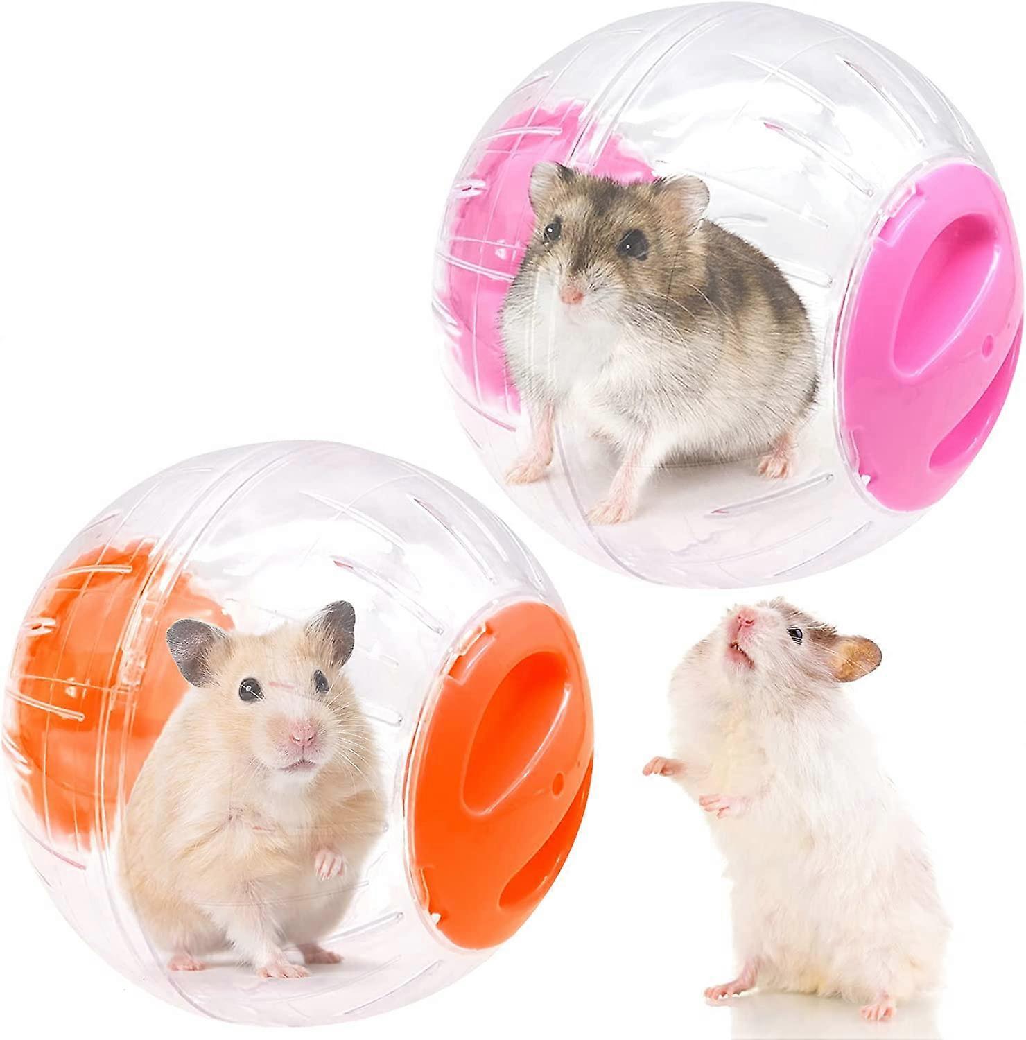 Hamster Running Balls, Small Animal Exercise Balls, Transparent Hamster Balls for Relieves Boredom and Increases Activity