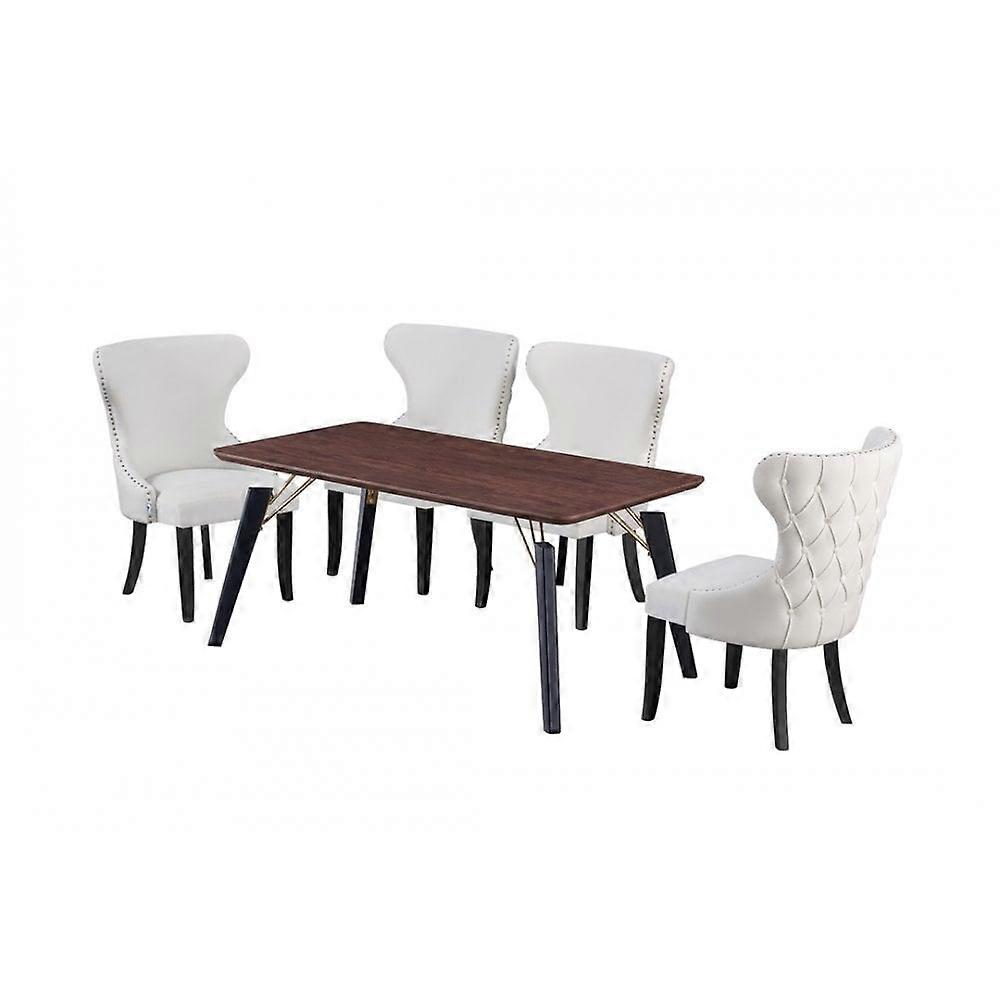 Manuel Cosmo Lux Kitchen Set - A Dining Table & Chairs Set Of 4