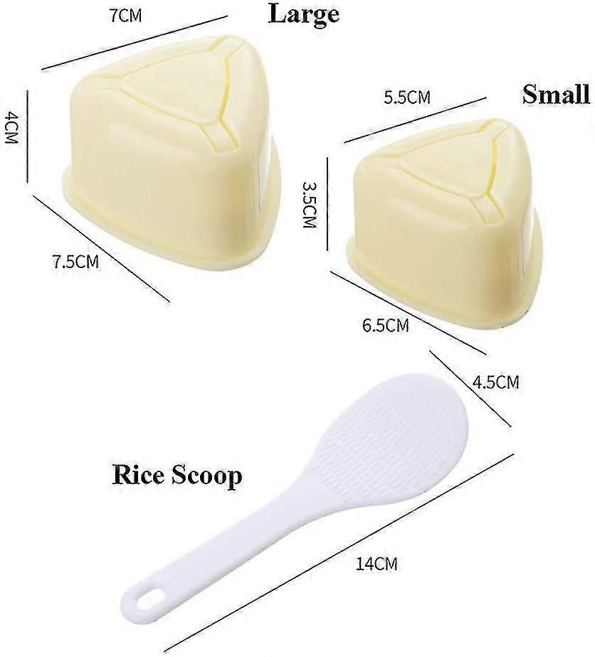 2 Pcs Onigiri Mold Triangle, Rice Ball Mold Makers,triangle Sushi Mold