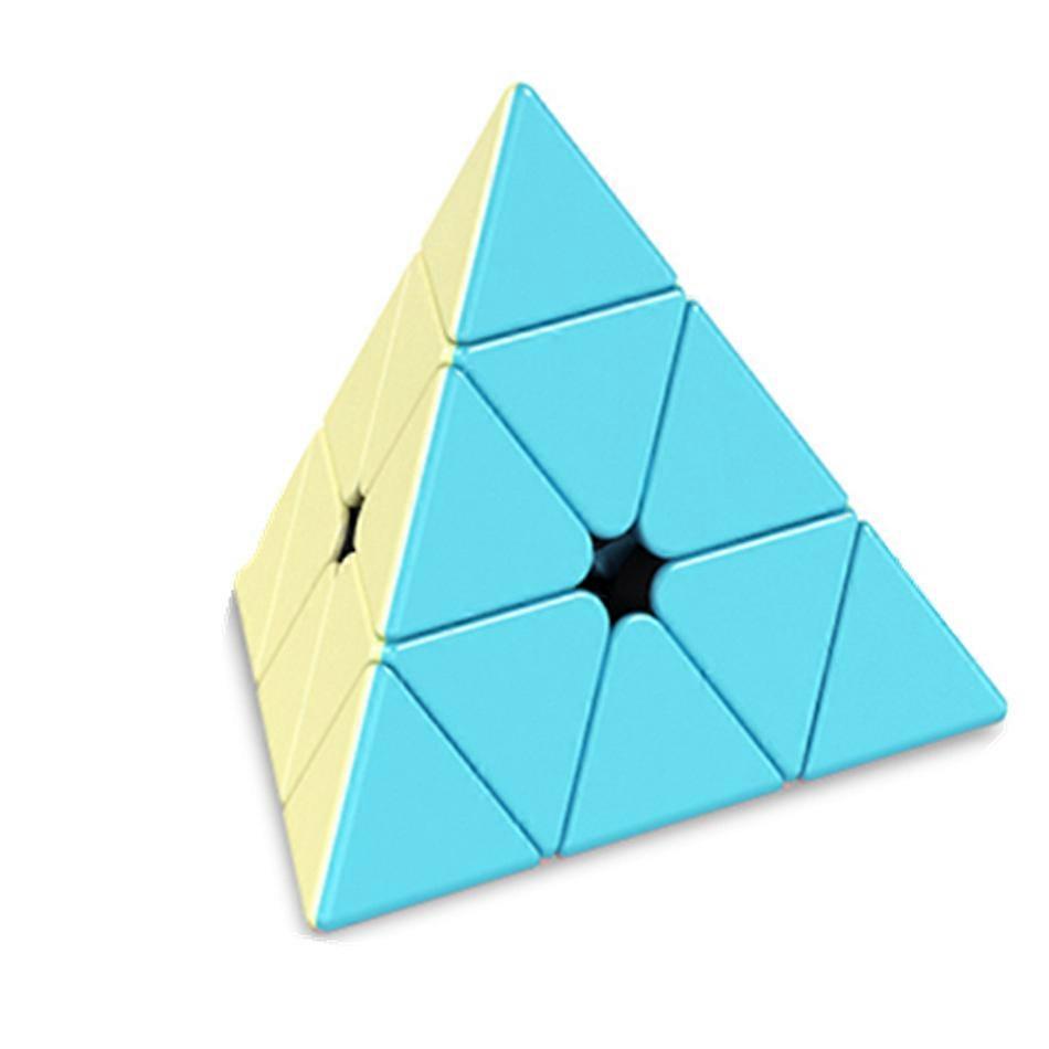 Color Meilong Jinzita Puzzle Pyramid Cube Marcaron Series Cube Cartoon Color Competitive Performance