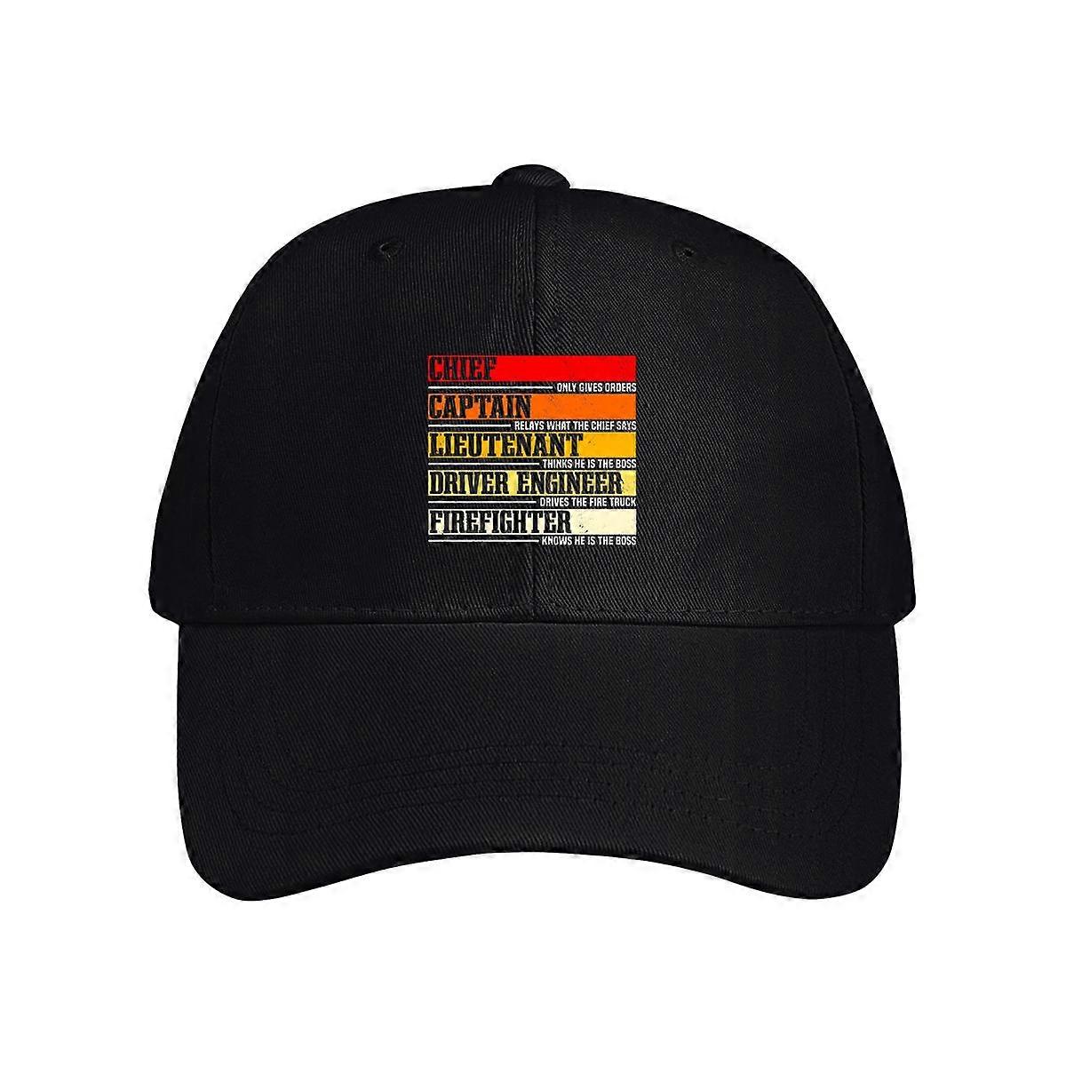 Firefighter Knows He's The Boss Baseball Cap