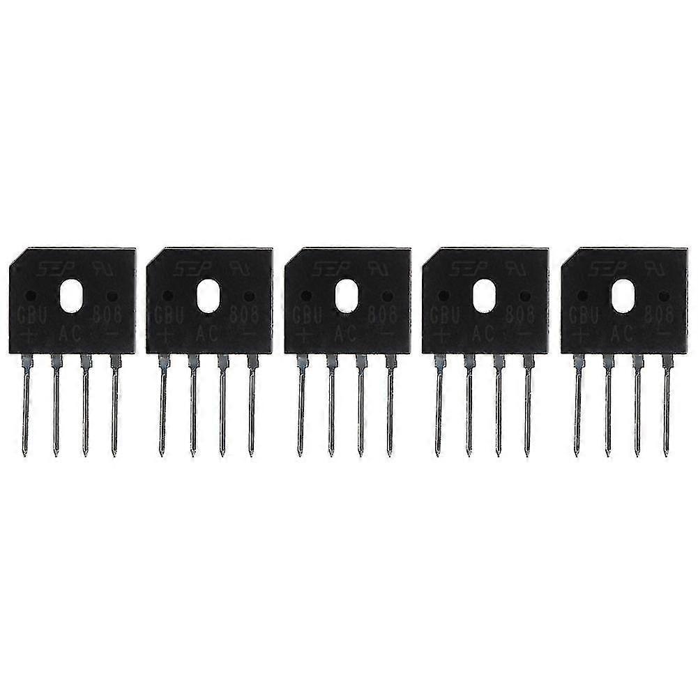 New 5pcs Single Phases Diode Bridge Rectifier Ic Chip 8a