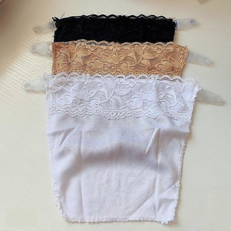 3 stks Lady Lace Clip-on Mock Camisole BH Insert Overlay Modesty Panel Vest Tanks