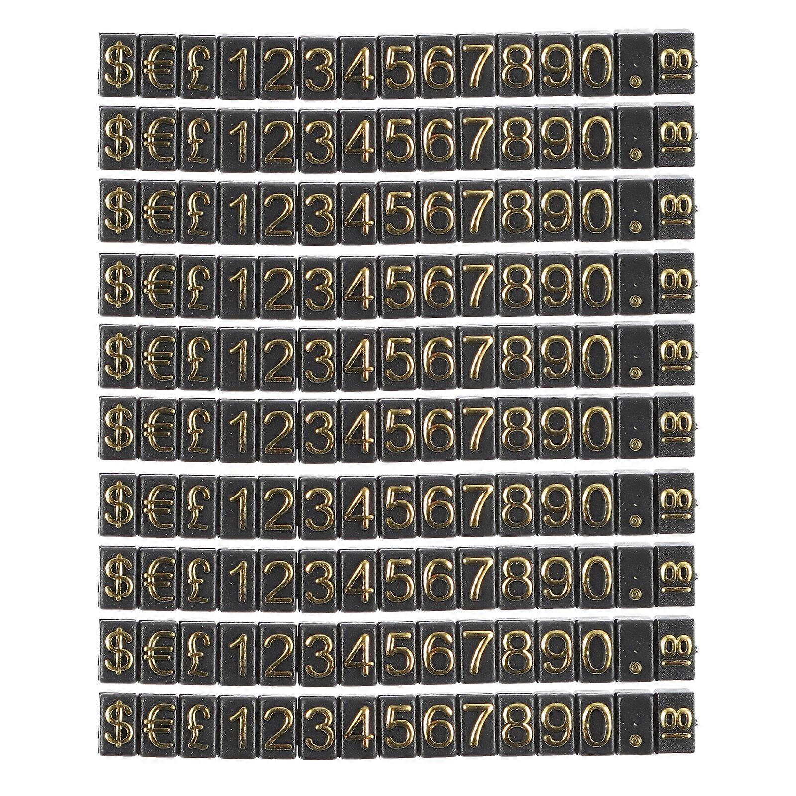10pcs Price Label Display Sign Number Display Price Tags Shop Price Display Tags