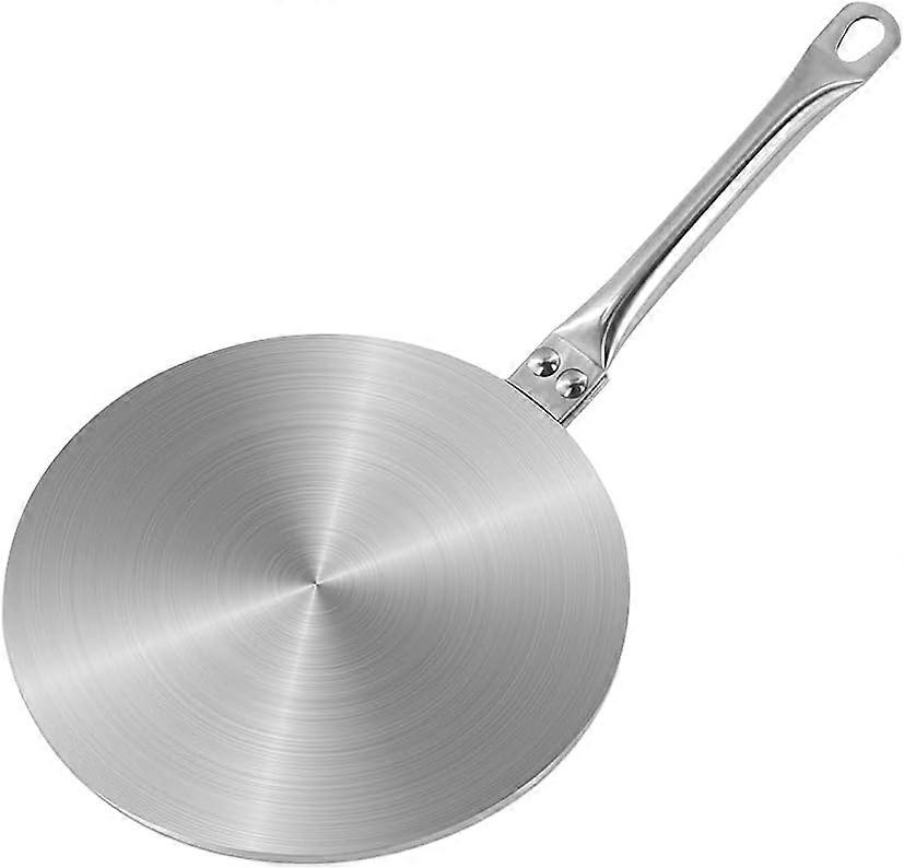 Disuque Induction Adapter Induction Hobs Stainless Steel Heat Diffuser with Handle for Kitchen