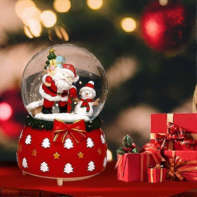 Christmas Lantern with Snow Globe and Sequins(B