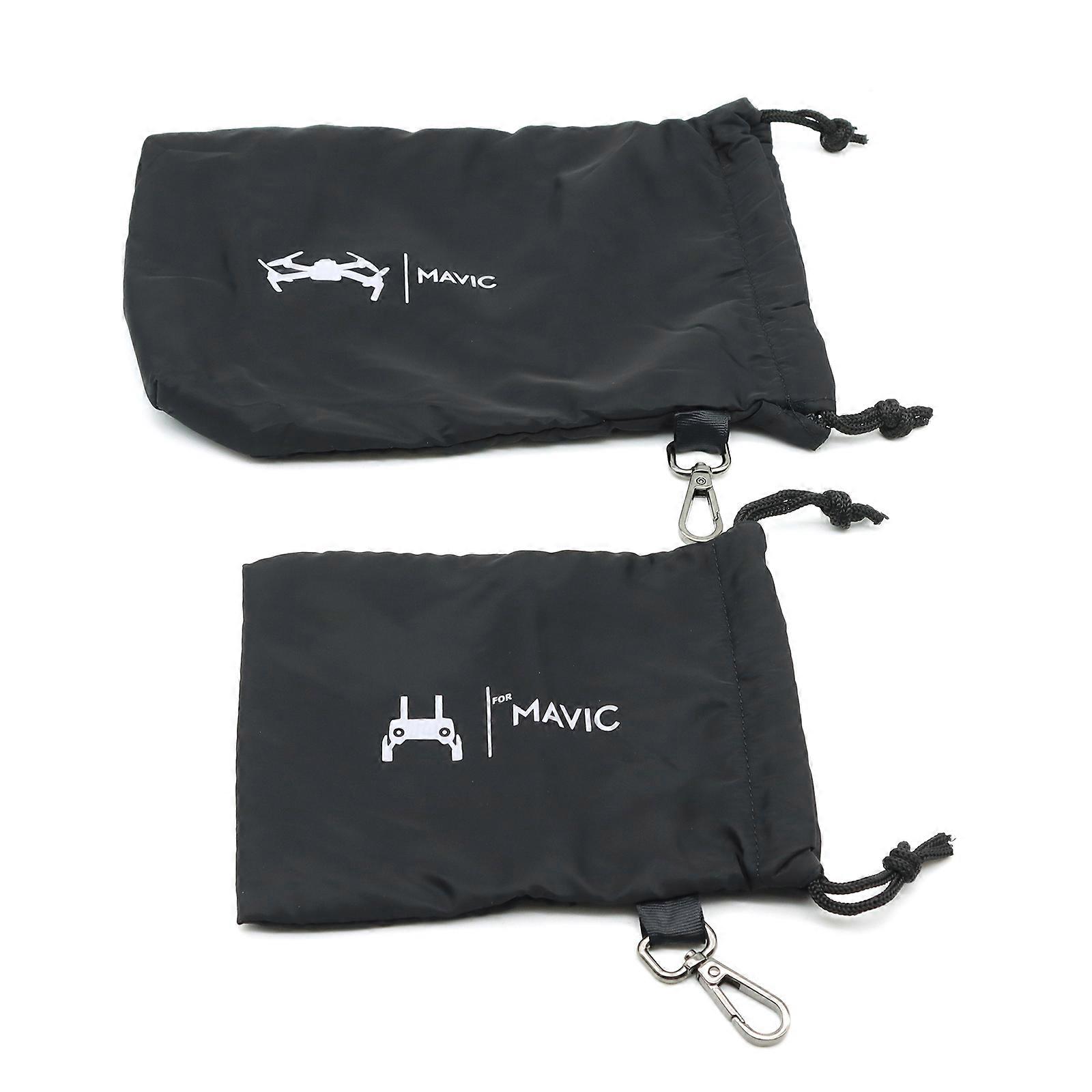 Waterproof Flannel Drawstring Bag Drone Remote Control Storage Pouch Anti-drop Drawst Pocket for Mavic