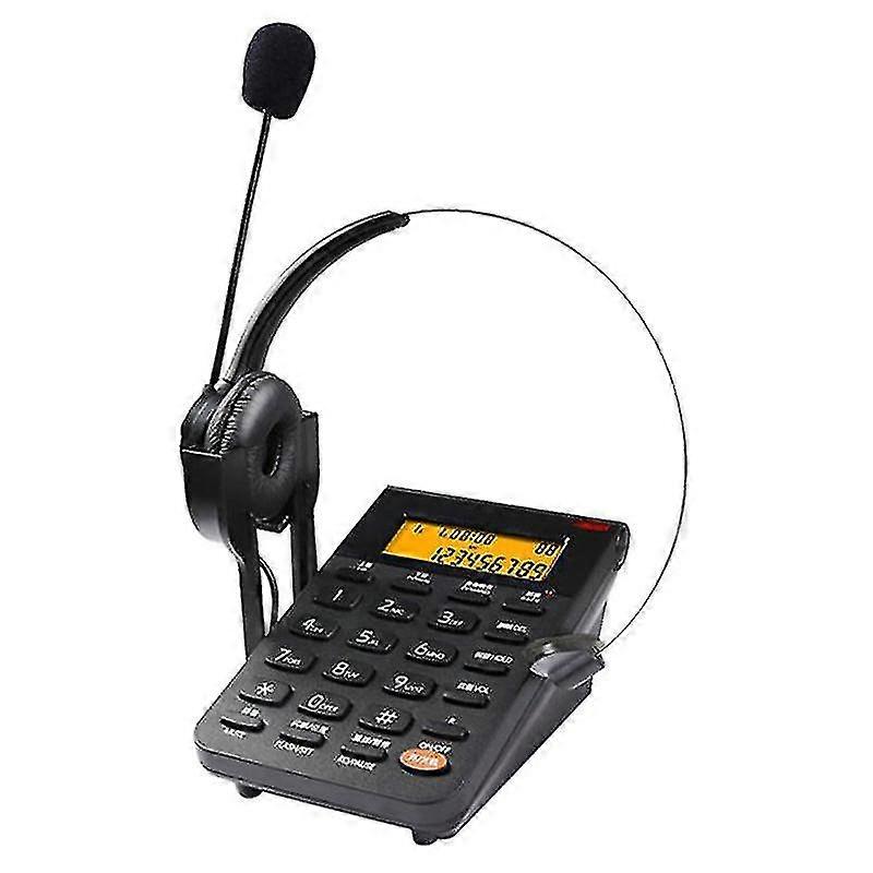Corded Telephone With Headset &amp; Dialpad, Caller Id, Computer Recording, Backlit, Adjustable Volume For House Call Center Office new