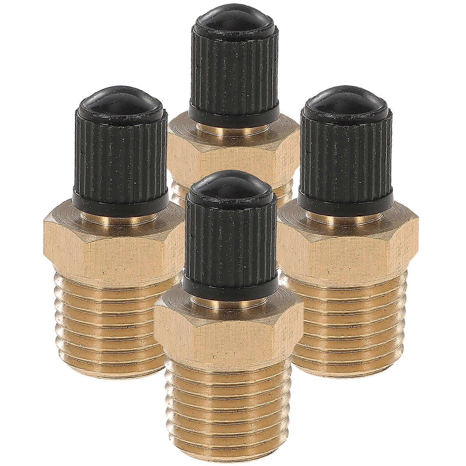 4pcs Tankventile Messing Wassertankventile Luftkompressor Tanks Ventile (1/4 "NPT)