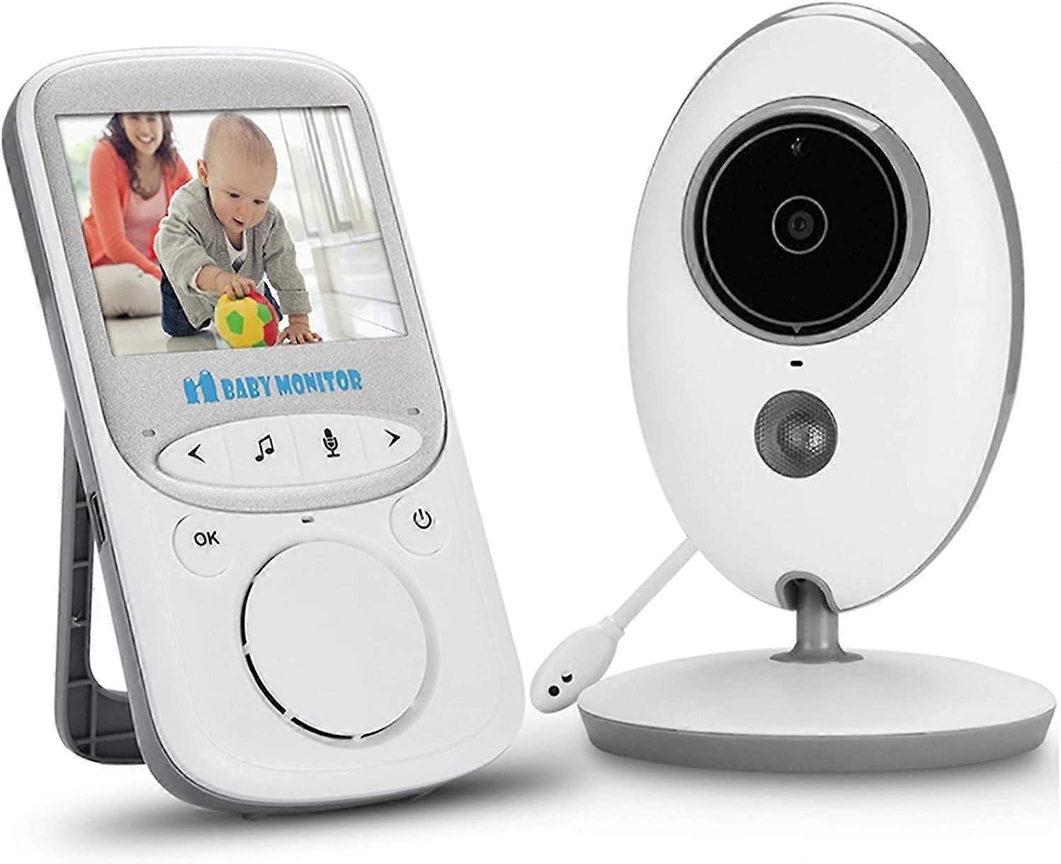 Baby Monitor Camera, Video Baby Monitor Camera with 2.4" Screen, Two-Way Audio, Temperature Monitor, Wireless Baby Monitor Camera with Night Vision