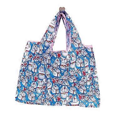 Cartoon cute green bag shopping bag folding portable storage bag