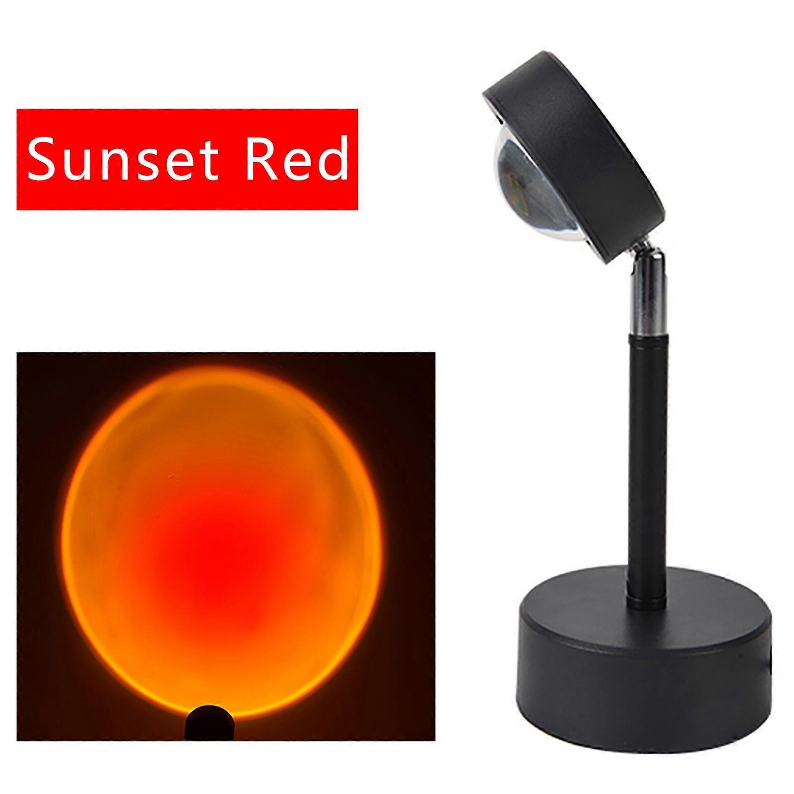 SUNSET RED Projektionslampe - 180 Grad Drehung USB Music Player Home Party