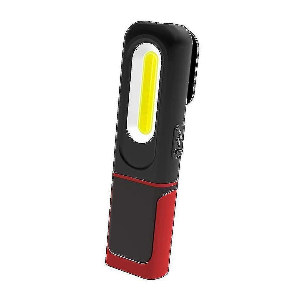 Rechargeable Led Work Lamp, 2 In 1 Inspection Lamp With 360 Degree Rotation Cob Led Torch Lamp For Home Workshop Camping Diy Lighting